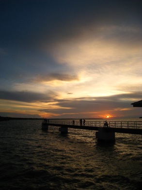 Warm hues welcomed us to the famous Bagan Datoh jetty